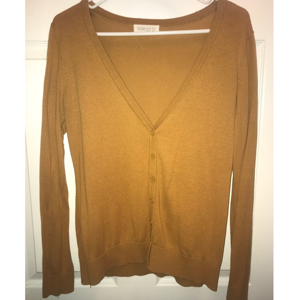 Gold Forever 21 Cardigan